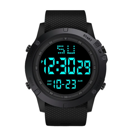 Outdoor Digital Watch for Men | Water Resistant, Durable Design with Stopwatch, Alarm, and Night Light-1