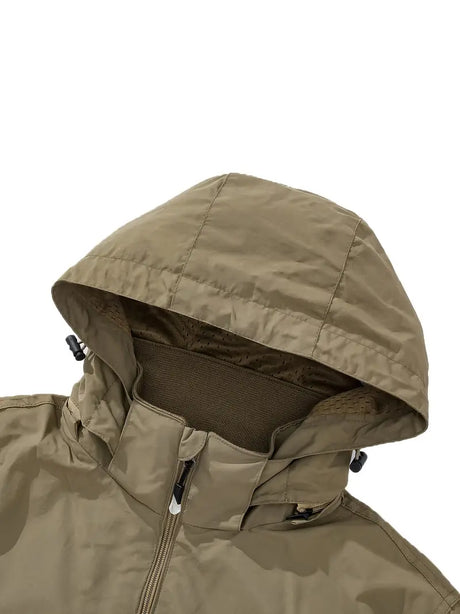 Adventure-Ready Waterproof Men's Jacket | Windproof Nylon with Detachable Hood for Outdoor Activities-4