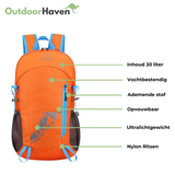 Ultralight 20L Travel Backpack – Waterproof Foldable Outdoor Backpack with Zippered Storage and Compact Design-3