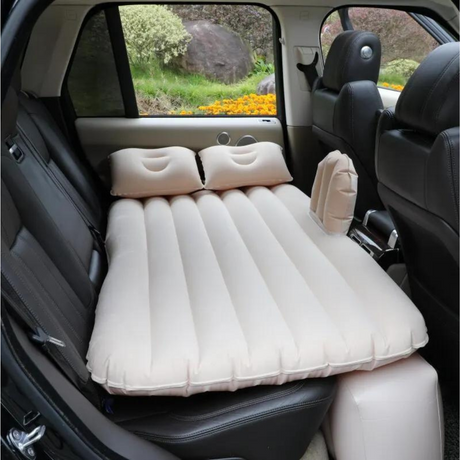 Ultimate Comfort Car Air Mattress | Inflatable Automobile Air Bed with Extra Headrest and Guardrail, Fits Most Vehicles-1