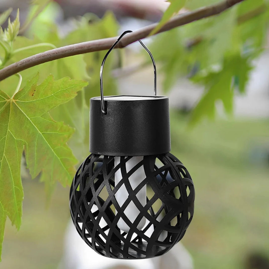 Magical Solar Hanging Lanterns with Flame Effect – Waterproof Outdoor Lighting for Gardens and Patios, 4 Pack-2