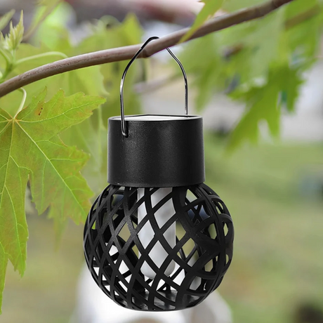 Magical Solar Hanging Lanterns with Flame Effect – Waterproof Outdoor Lighting for Gardens and Patios, 4 Pack-2
