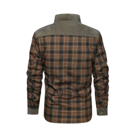 Outdoorhaven Men's Winter Jacket | Lightweight Insulation, Checkered Pattern, Eco-Friendly Materials-2