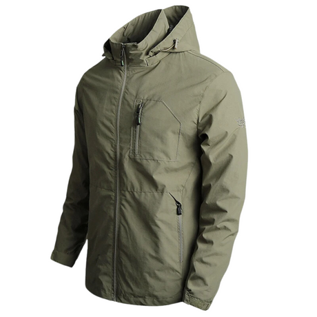 Outdoorhaven Lightweight Waterproof Rain Jacket with Hood | Windproof, Packable for All Outdoor Activities-4