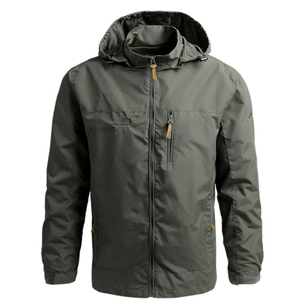 Outdoorhaven Lightweight Waterproof Rain Jacket with Hood | Windproof, Packable for All Outdoor Activities-1